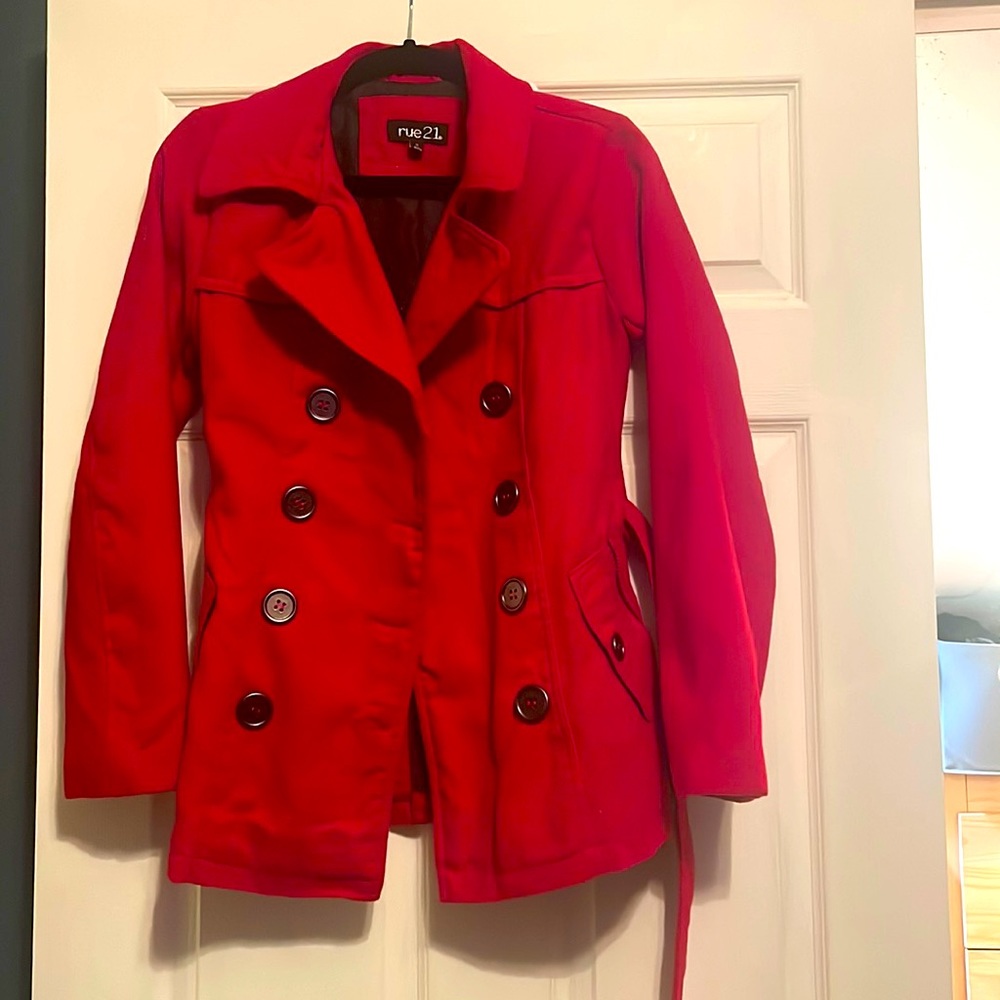 Small Red Rue 21 Button Jacket